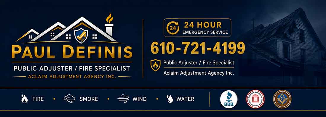 Philadelphia Claims Public Adjuster Paul Definis