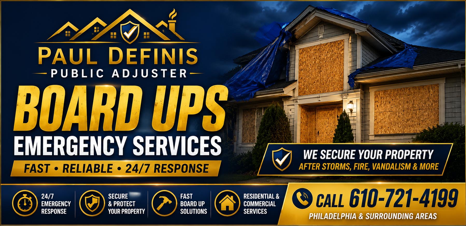 Fire Damage Restoration Cherry Hill Maple Shade Blackwood Camden County New Jersey. Paul Definis Public Adjuster assists homeowners and businesses with fire damage restoration, emergency board up, smoke damage and disaster insurance claims 24 hours. Call 610-721-4199.
