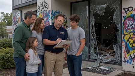 Burlington County Restoration Property Damage from Burglary, Theft and Vandalism Insurance Claims Public Adjuster Palmyra Cinnaminson Riverton Riverside Delran South Jersey New Jersey. Paul Definis assists homeowners and businesses with theft, burglary, vandalism and property damage insurance claims. Paul deploys restoration after your claim is approved. Call 610-721-4199.