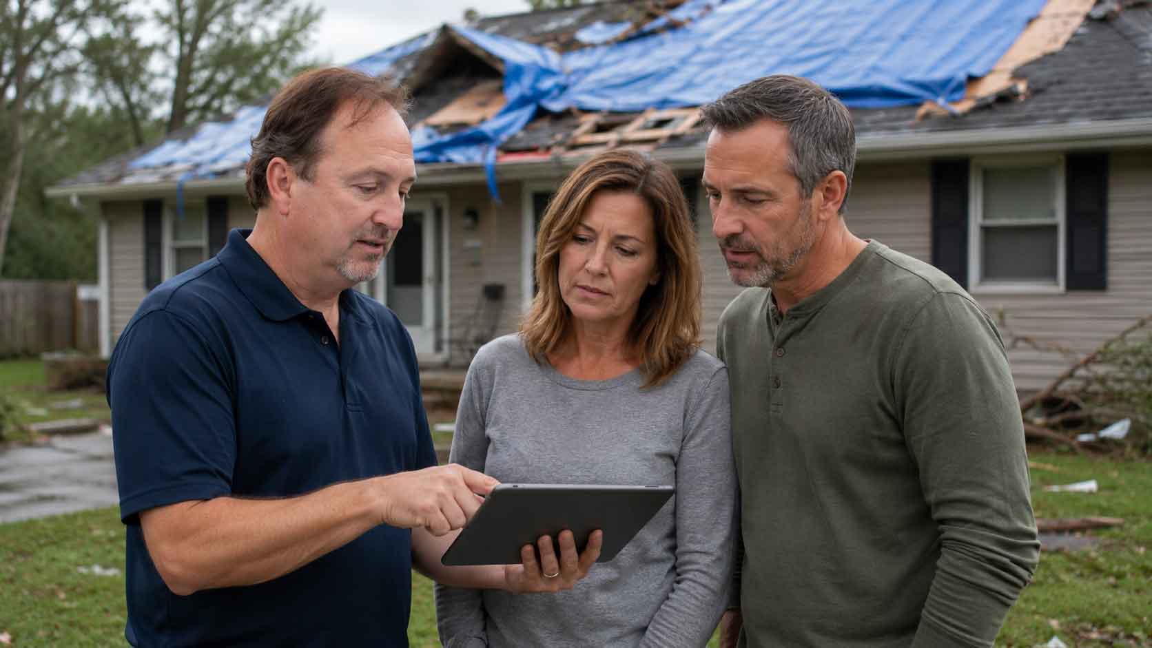 Roof Damage Insurance Claim Public Adjuster Levittown 19054 19055 19056 19057 Bucks County Paul Definis